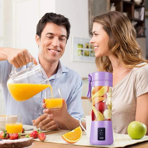 Portable Electric USB Rechargeable Juice Blender Bottle | Mini Smoothie & Shake Maker
